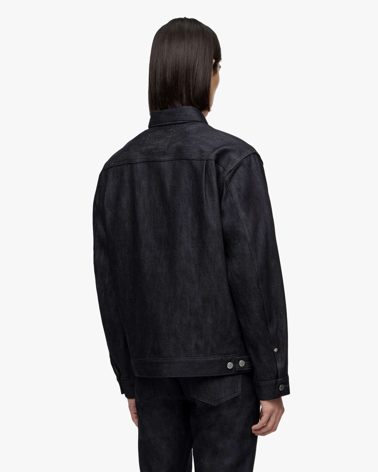 #002 CASHMERE DENIM JACKET 13.7oz,Indigo, large image number 2