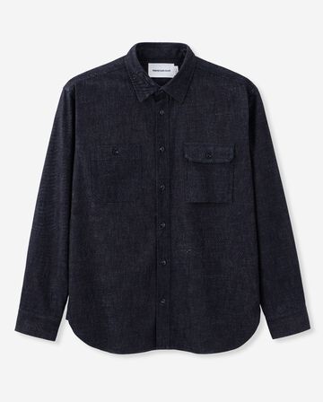 TRIPLE STITCH L/S DENIM SHIRT,Indigo, large image number 5