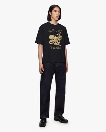 ZIMBABWE COTTON S/S TEE - OCTOPUS,NAVY, large image number 1