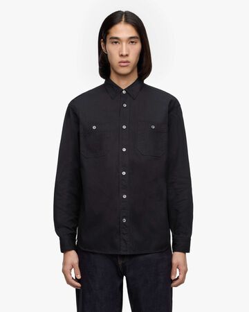 SASHIKO L/S SHIRT,Indigo, large image number 0