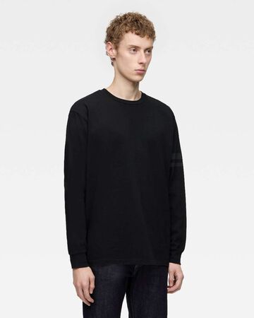 ZIMBABWE COTTON L/S TEE,BLK, large image number 1