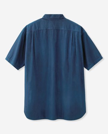 BROAD S/S SHIRT - NATURAL INDIGO,MID, large image number 7