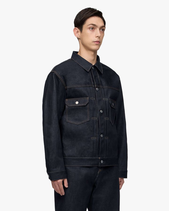 #002 STANDARD DENIM JACKET 14.7oz,, medium