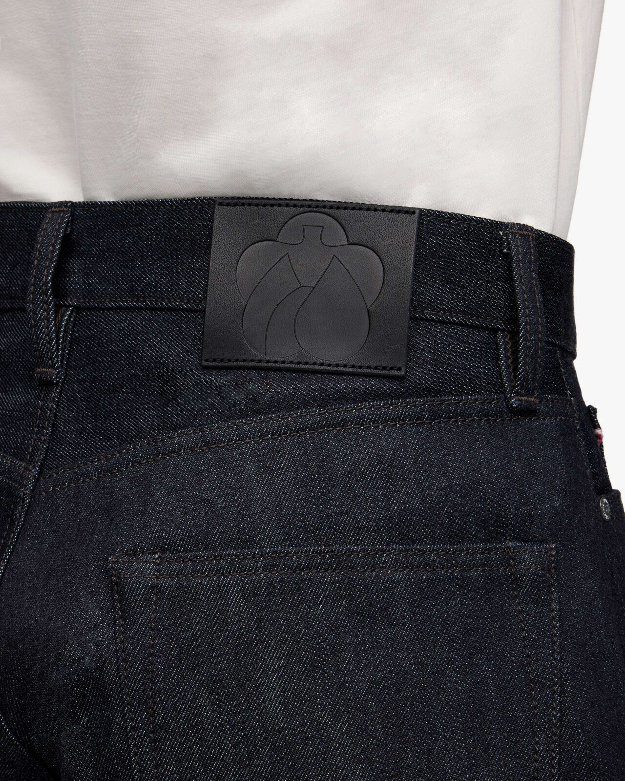 #100 CASHMERE STRAIGHT 13.7oz ZIPPER FLY,Indigo, large image number 8