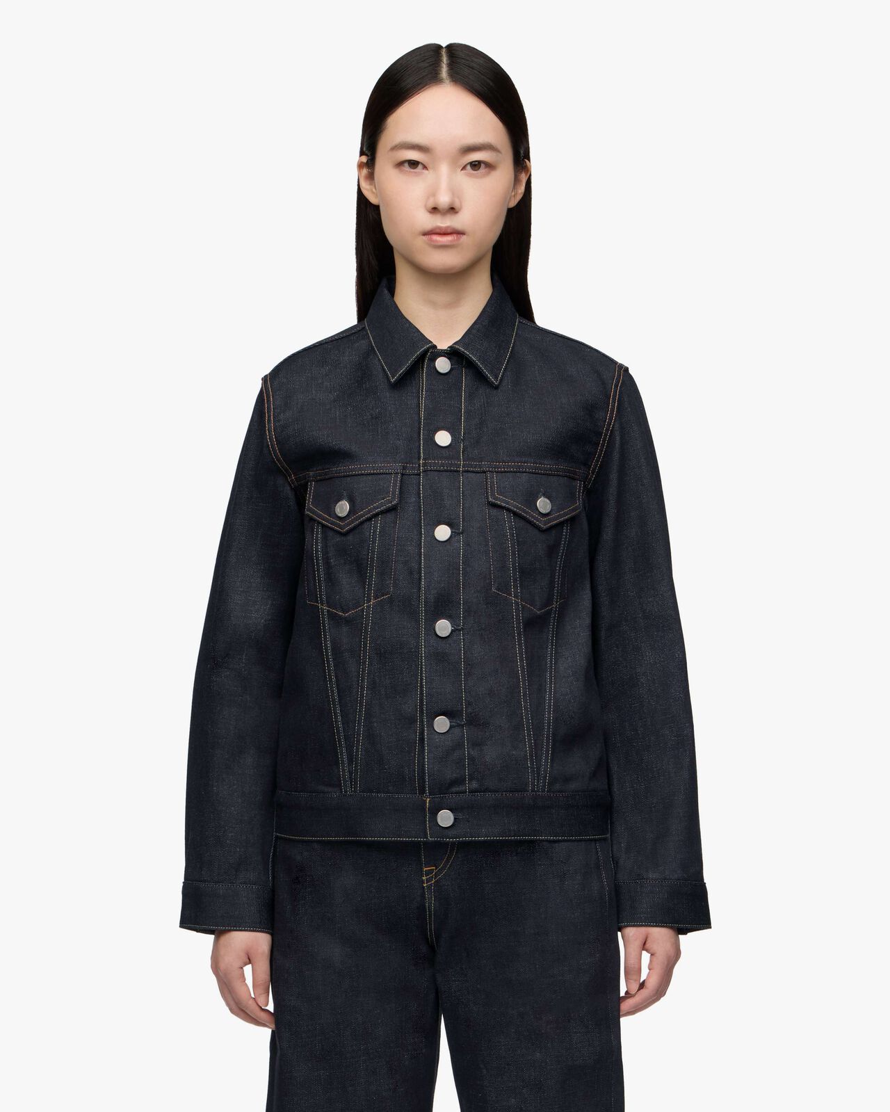 #003 STANDARD DENIM JACKET 14.7oz,Indigo, large image number 5