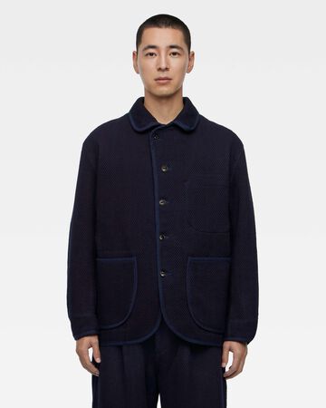 HEAVY SASHIKO JACKET,Indigo, large image number 0