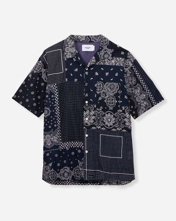 ORIGINAL PRINT S/S SHIRT -PAISLEY PATTEN,NAVY, large image number 5