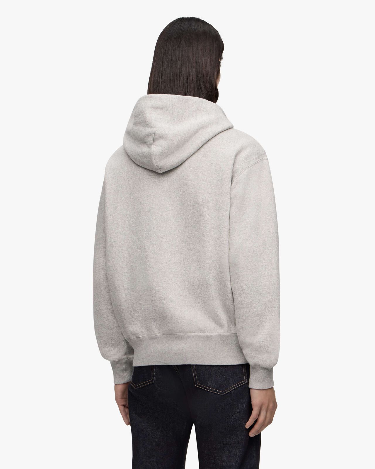LOOPWHEEL SWEAT ZIP UP HOODY,GRY, large image number 2