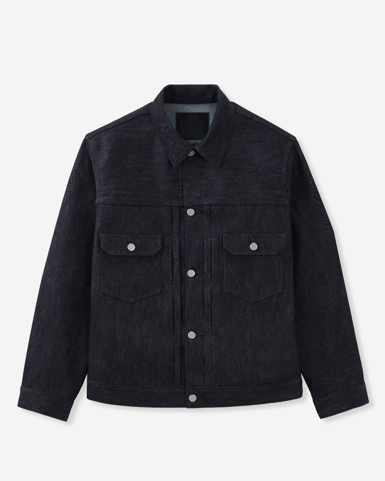 #002 CASHMERE DENIM JACKET 13.7oz,Indigo, large image number 7