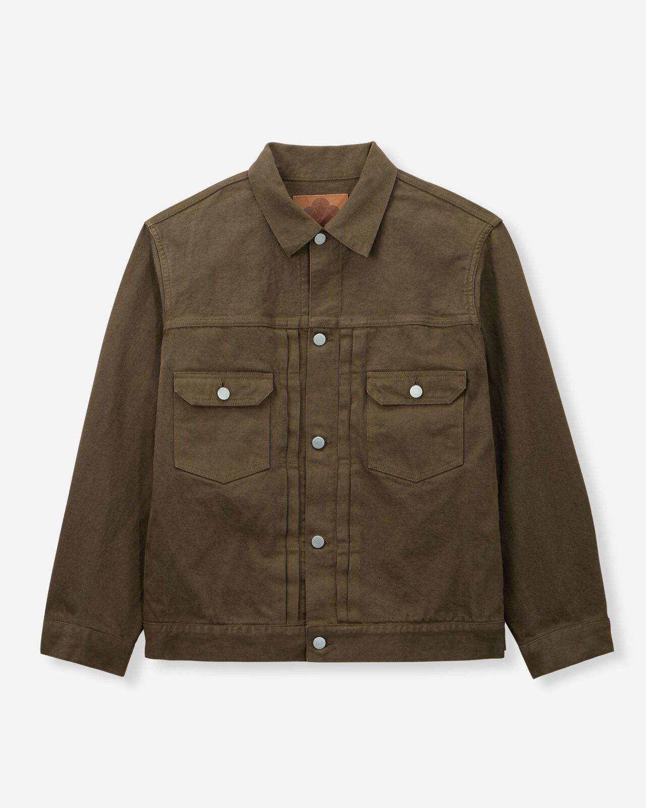 #002 DENIM JACKET - MOSS,KHAKI, large image number 6