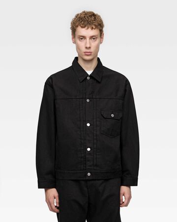 #001 DENIM JACKET - KYOTOMONTSUKI DYED,BLK, large image number 0