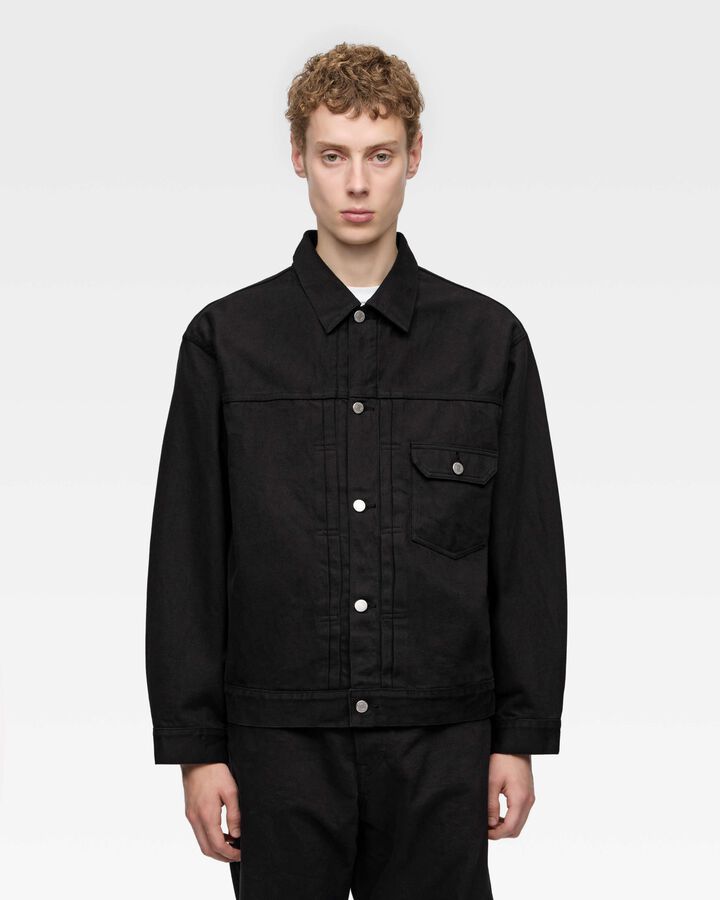 #001 DENIM JACKET - KYOTOMONTSUKI DYED,, medium