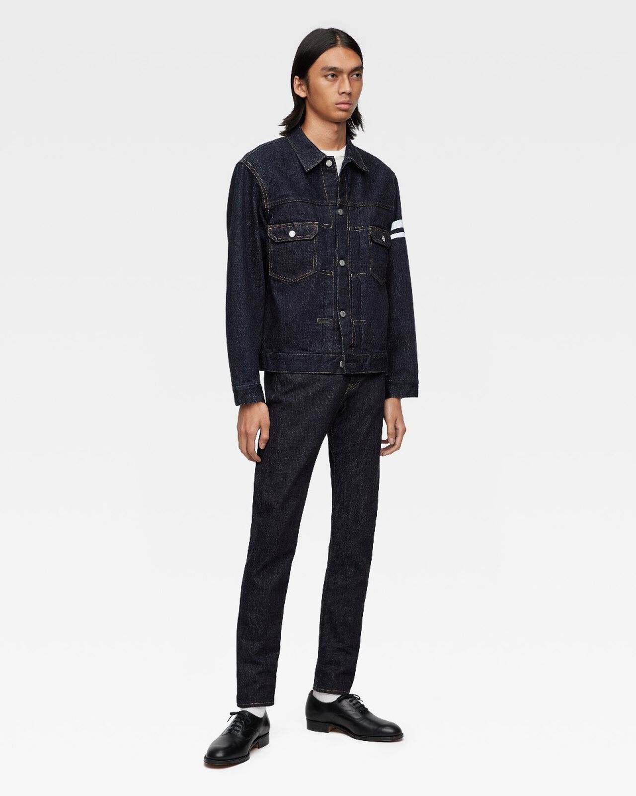 #300 CLASSIC SLIM 15.7oz ZIPPER FLY,Indigo, large image number 3