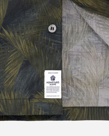 Soon MMSS6000 CYCADS PATTERN S/S SHIRT,GRN, large image number 9