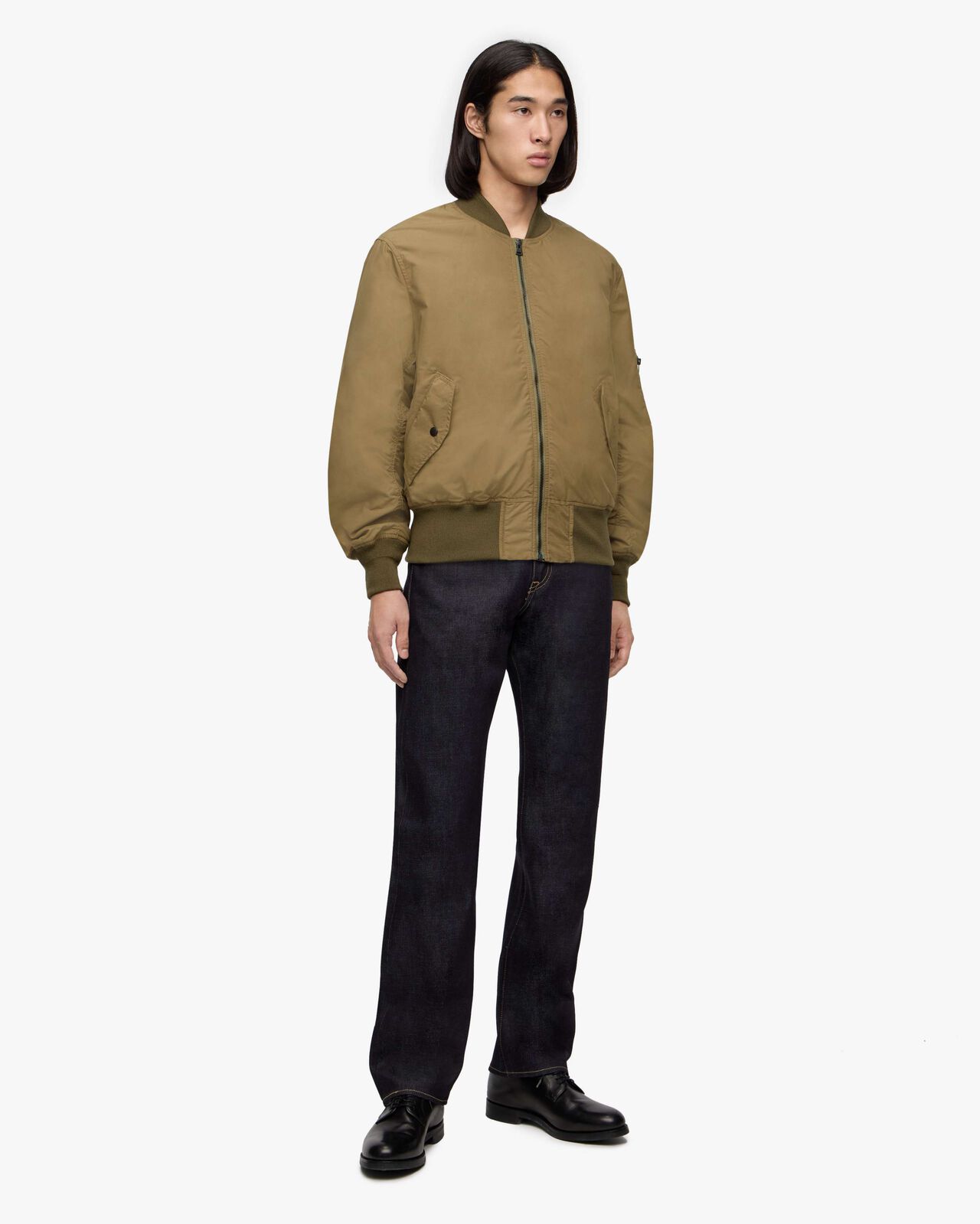 COTTON SILK MA-1,KHAKI, large image number 3
