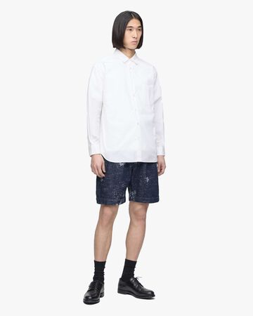 WIDE SHORTS - JAGUARD,Indigo, large image number 3