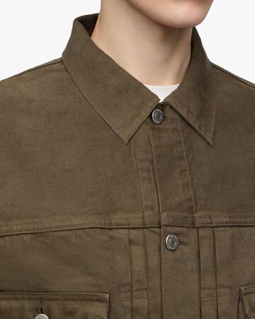 #002 DENIM JACKET - MOSS,KHAKI, large image number 4