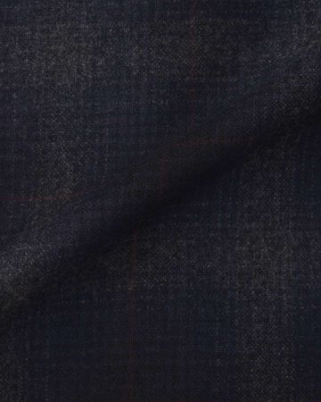 WOOL×CASHMERE OMBRE CHECK L/S SHIRT,NAVY, large image number 10