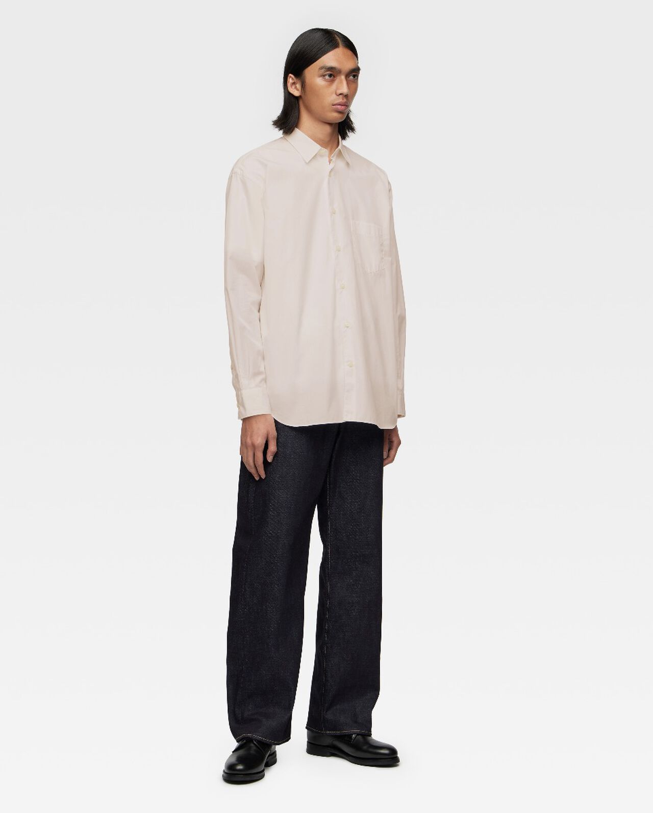 BROAD L/S SHIRT - SAKURA DYED,PIN, large image number 2