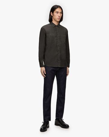 LINEN L/S SHIRT,BLK, large image number 1