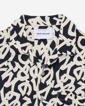 RAYON S/S SHIR,NAVY, large image number 7