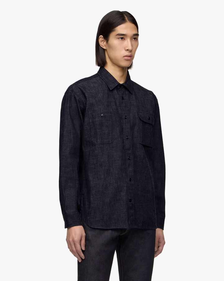 TRIPLE STITCH L/S DENIM SHIRT,, medium
