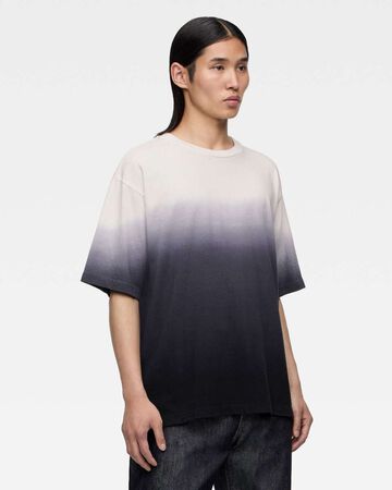 HEAVY WEIGHT S/S TEE - KYOTO MONTSUKI GRADATION,BLK, large image number 1
