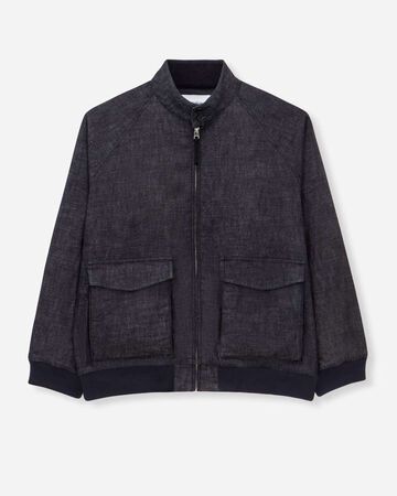 DENIM DRIZZLER JACKET,Indigo, large image number 6