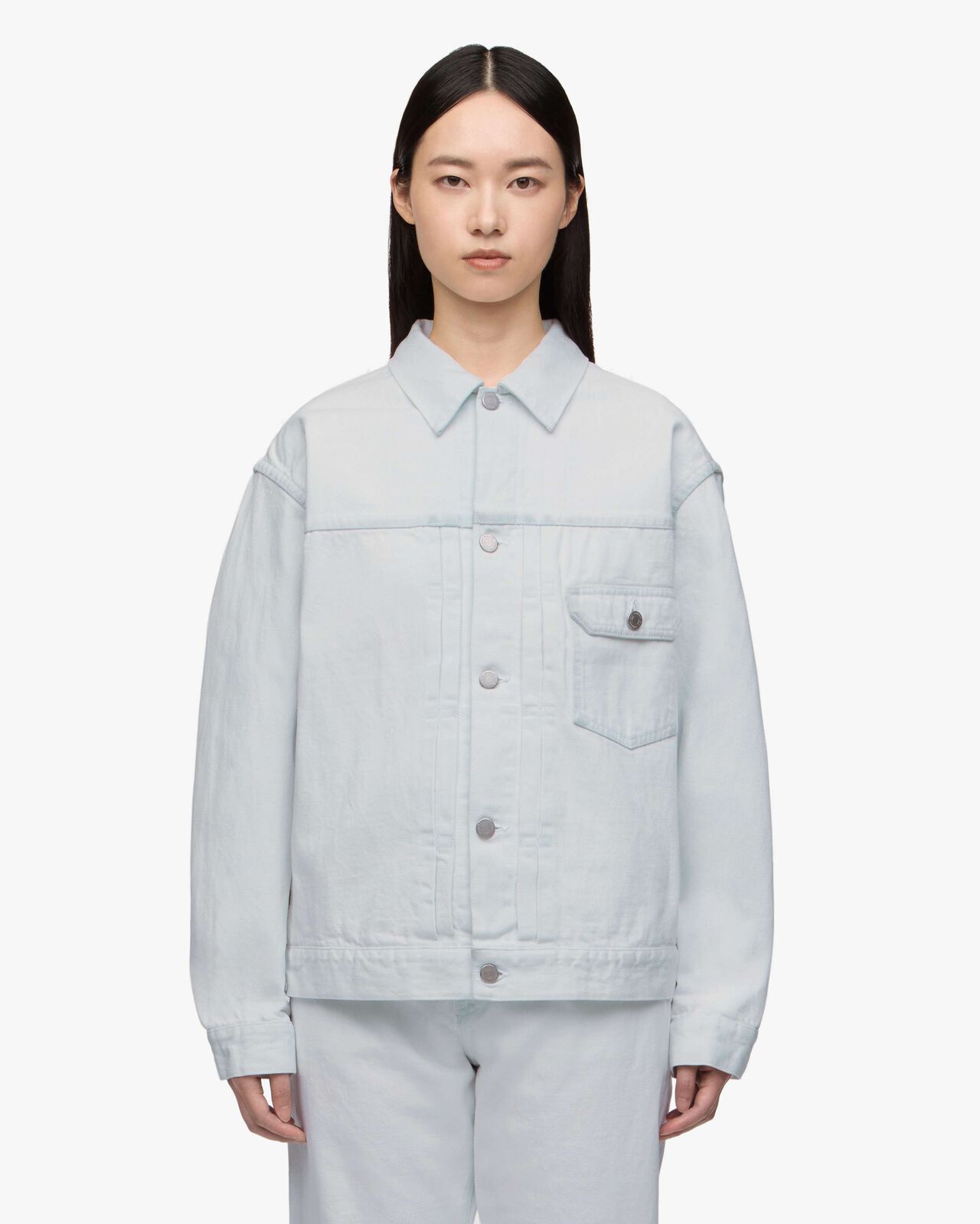 #001 DENIM JACKET - HIGH FADE BLUE,Indigo, large image number 4