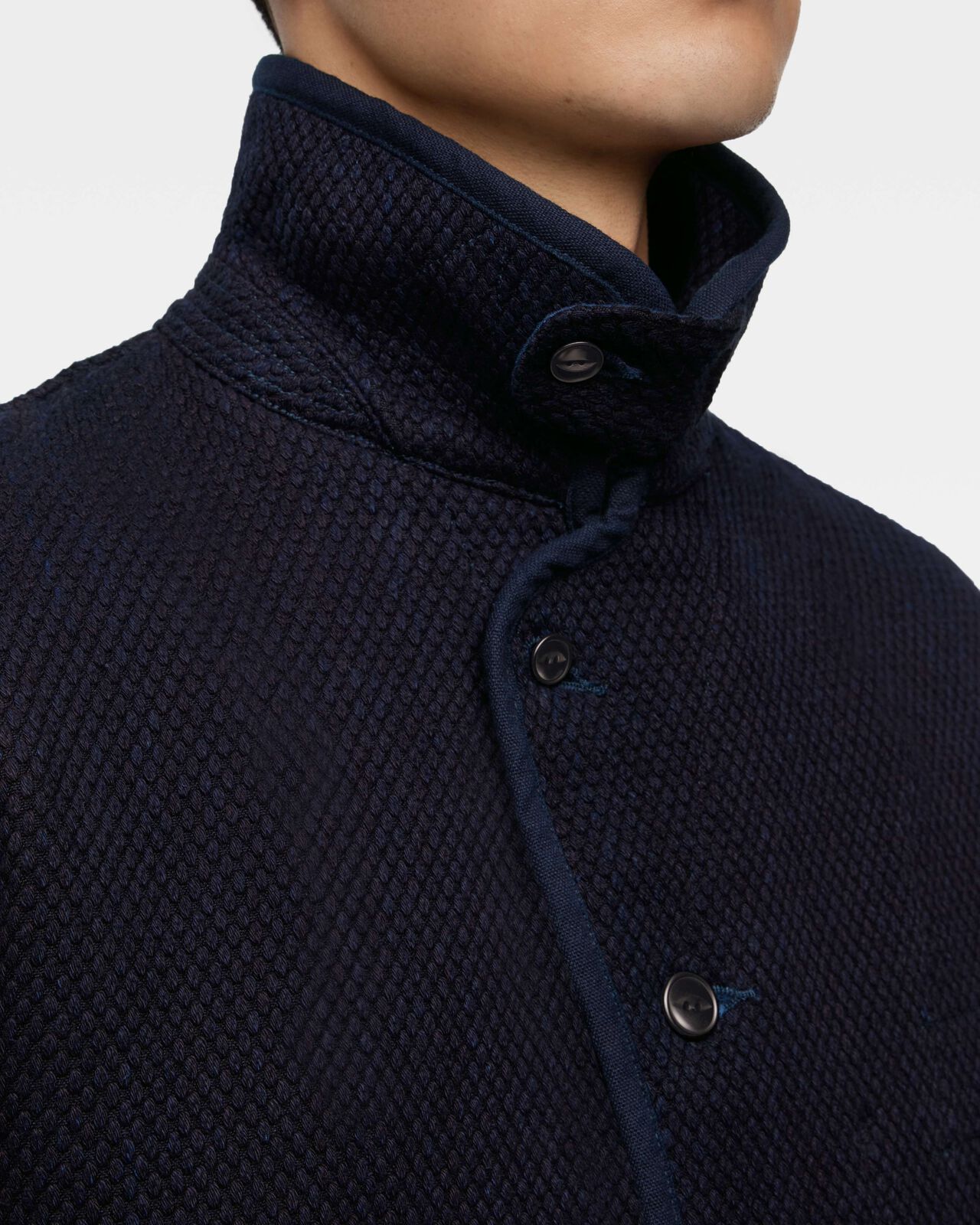 HEAVY SASHIKO JACKET,Indigo, large image number 6