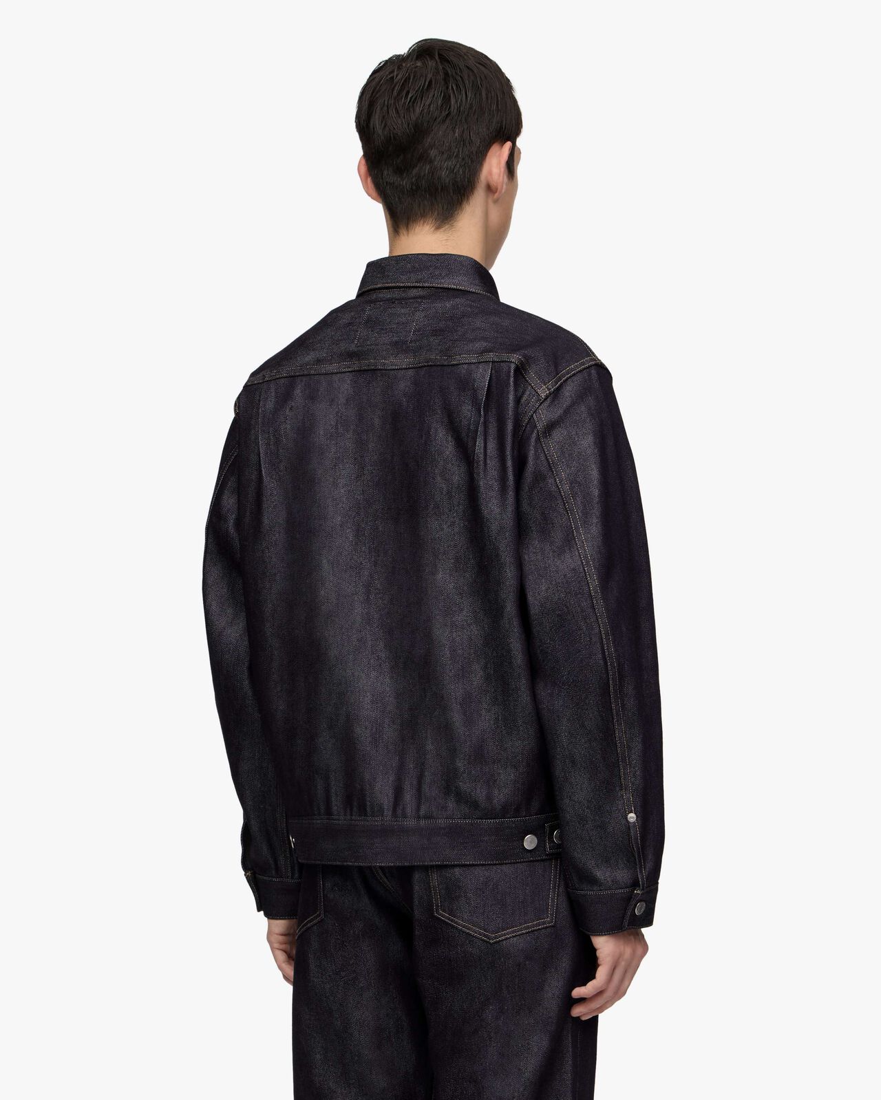 #002 SILK DENIM JACKET 15oz,Indigo, large image number 2