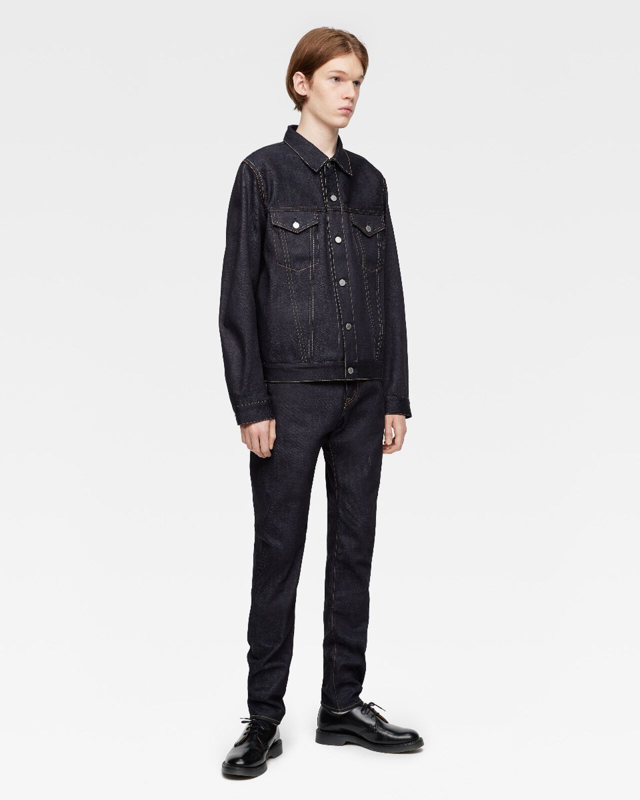#003 STANDARD DENIM JACKET 14.7oz,Indigo, large image number 4