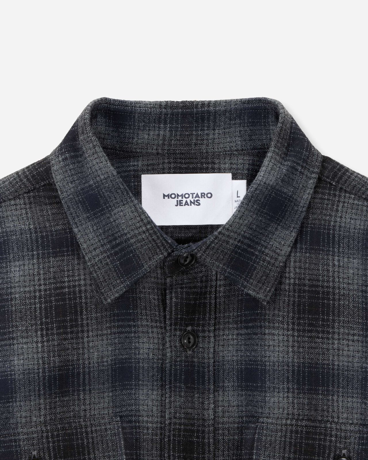 WOOL CHECK SHIRT,NAVY, large image number 7