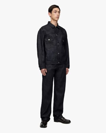 #100 CASHMERE STRAIGHT 13.7oz ZIPPER FLY,Indigo, large image number 4