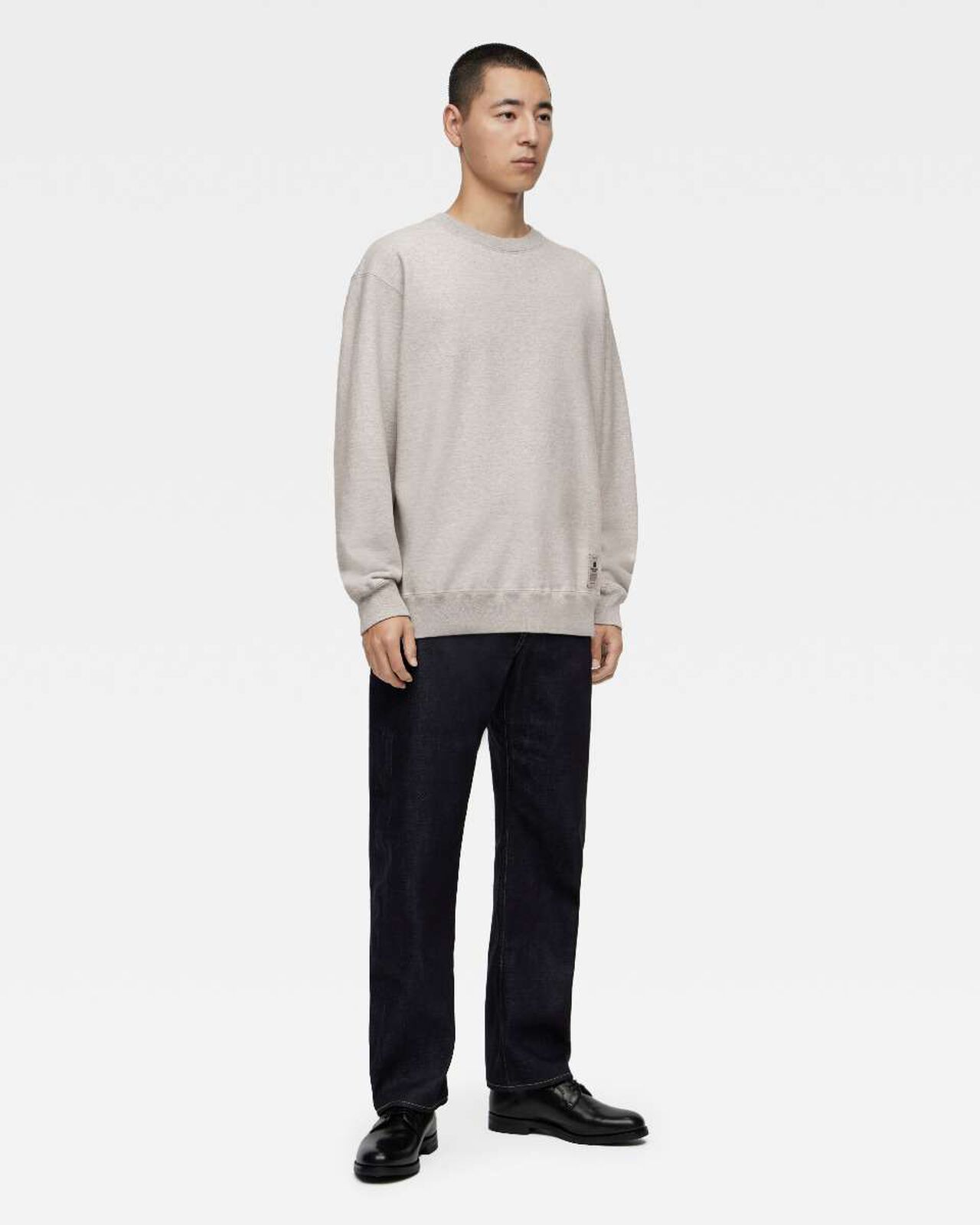 HEAVY TERRY SWEAT SHIRT,gris, large image number 3