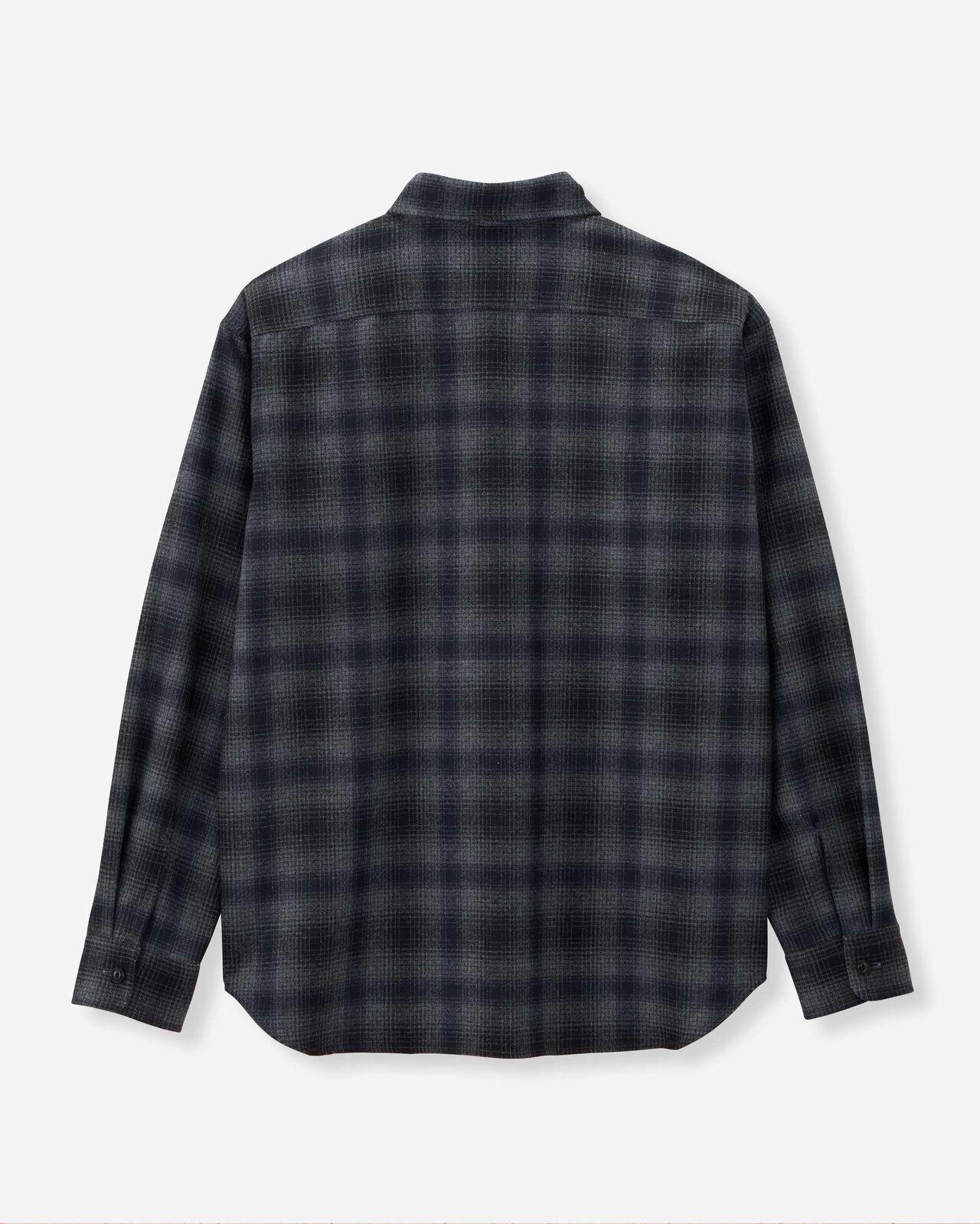WOOL CHECK SHIRT,NAVY, large image number 6
