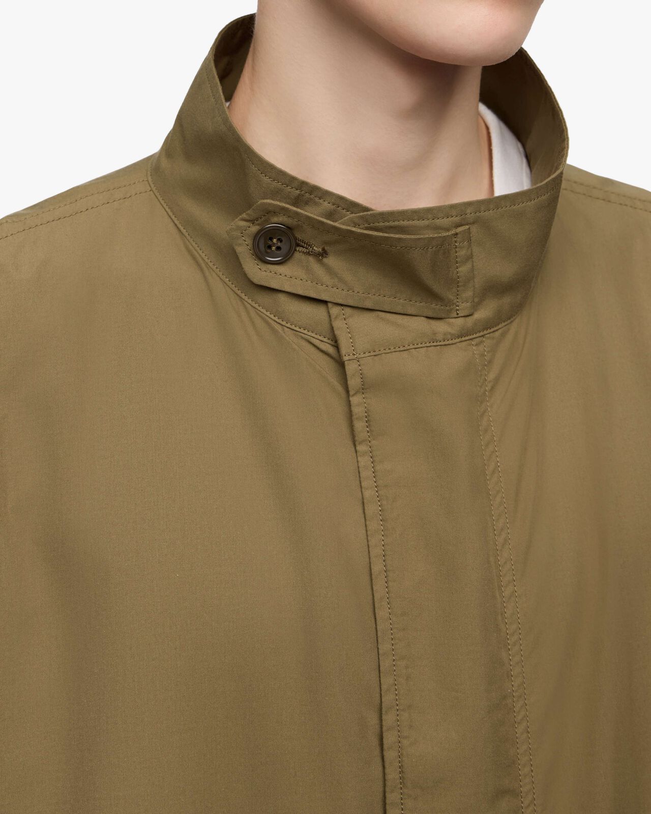 COTTON SILK MODS COAT,KHAKI, large image number 4