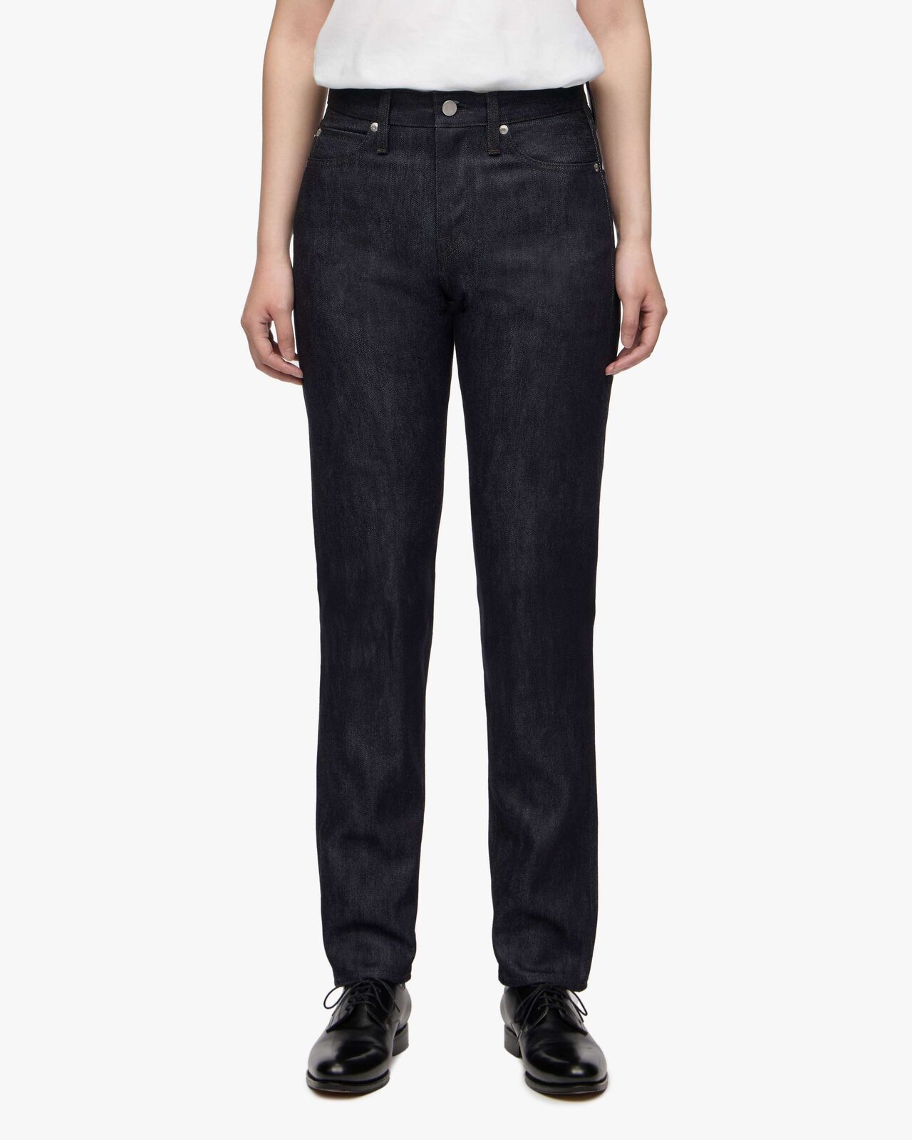 #300 CASHMERE SLIM 13.7oz ZIPPER FLY,Indigo, large image number 6