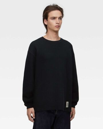 THERMAL L/S TEE,Hitam, large image number 1