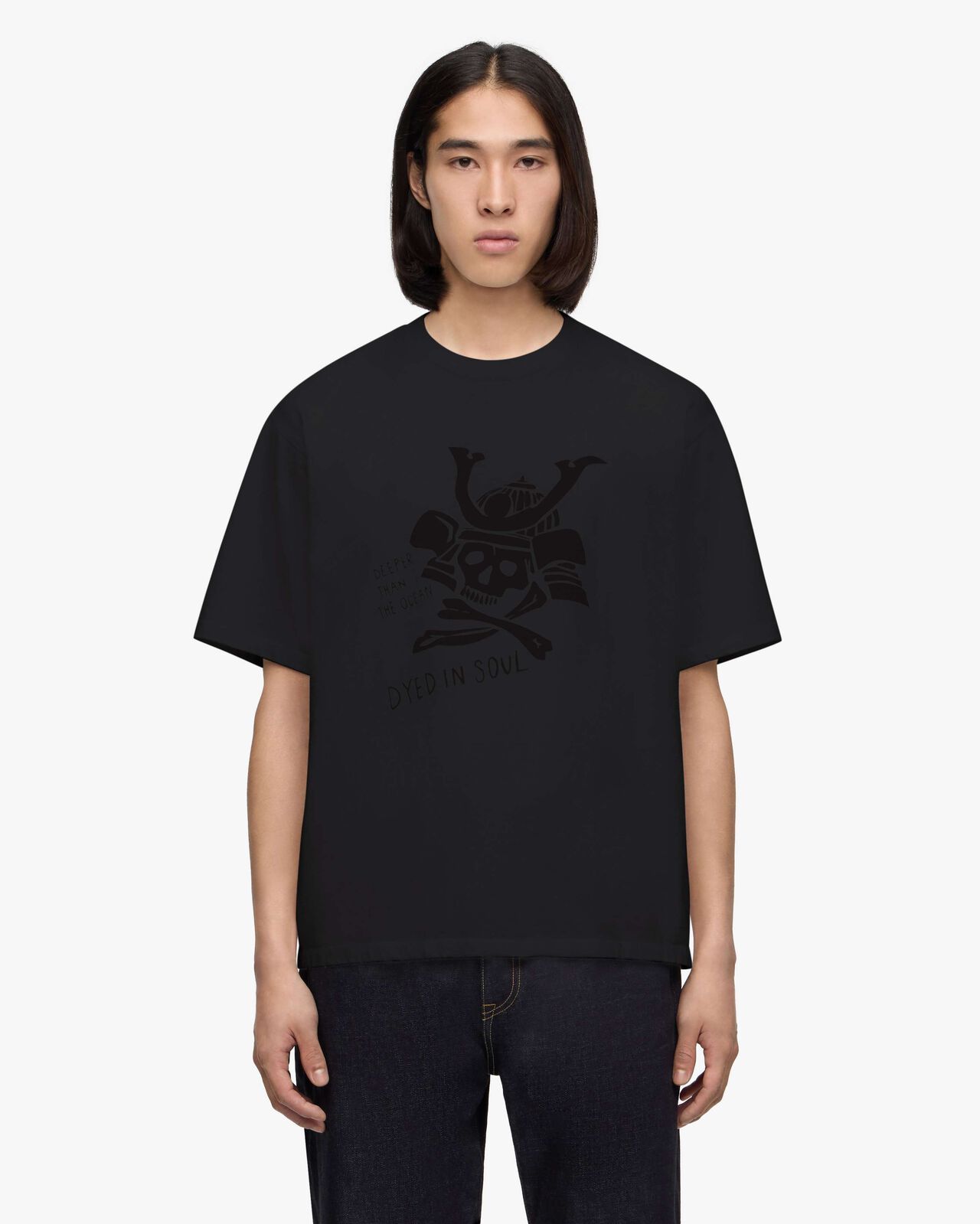 ZIMBABWE COTTON S/S TEE- SKULL,NAVY, large image number 0