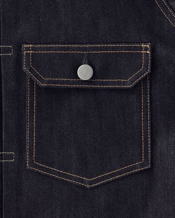 #002 SILK DENIM JACKET 15oz,Indigo, large image number 10