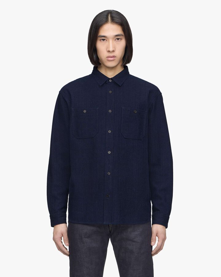 SASHIKO WORK SHIRT,, medium