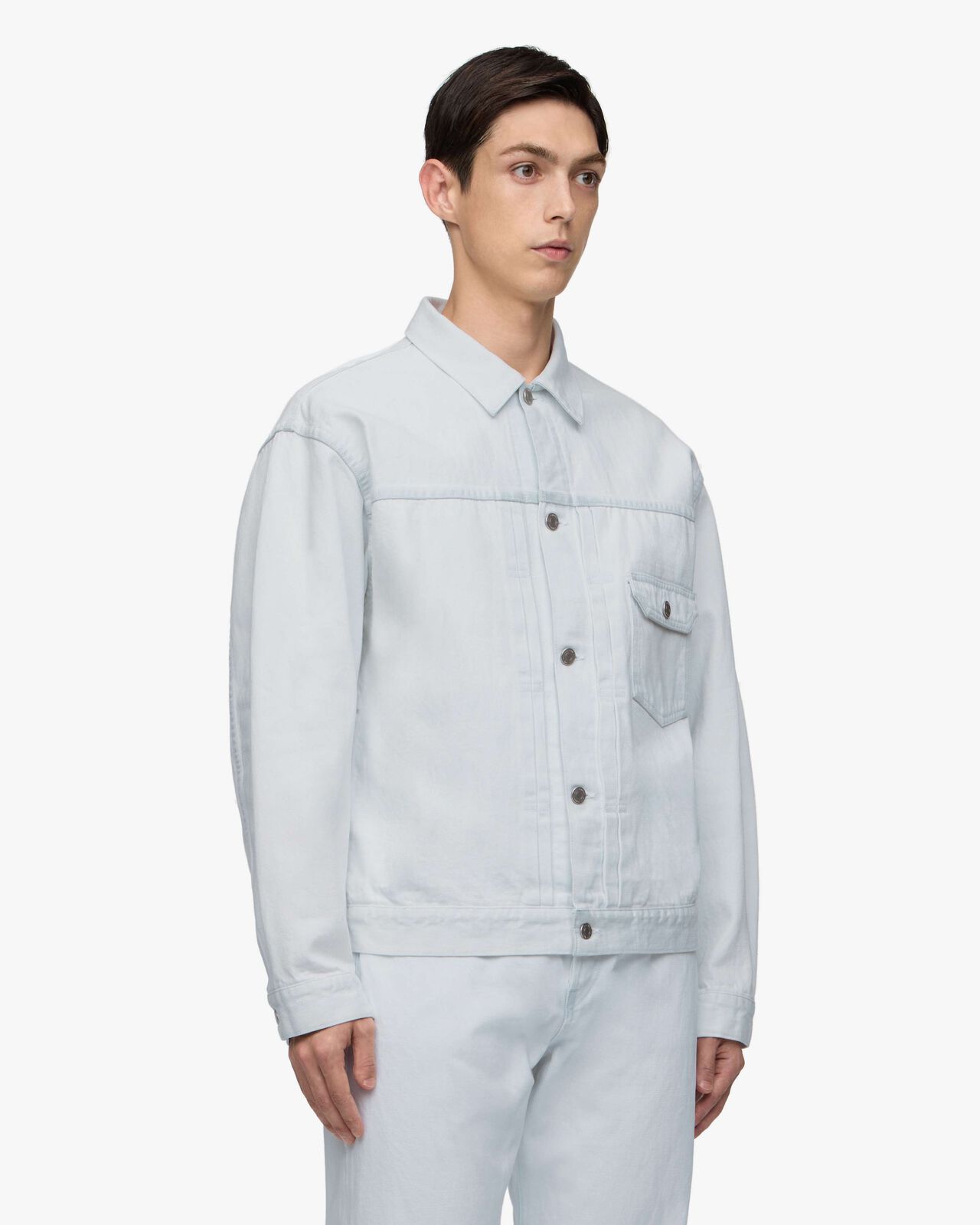 #001 DENIM JACKET - HIGH FADE BLUE,Indigo, large image number 1