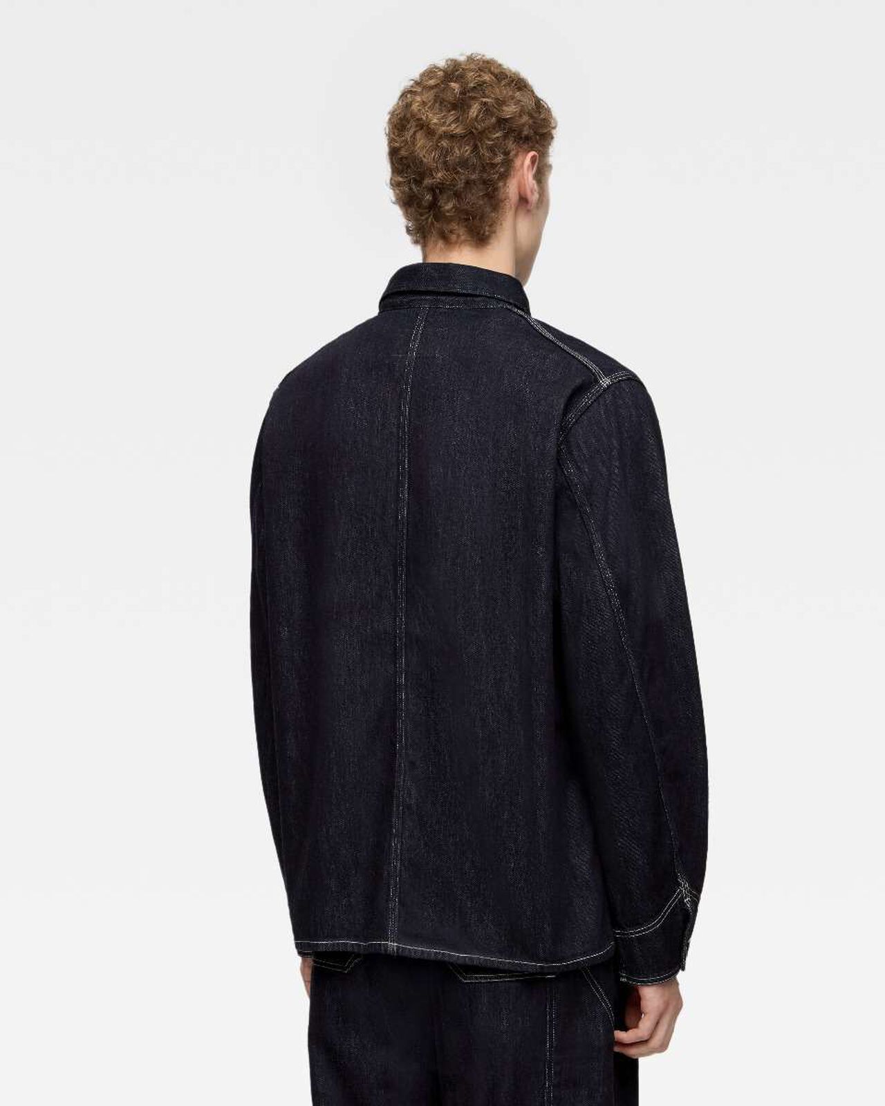 DENIM COVERALL,Indigo, large image number 2