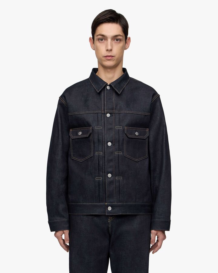 #002 STANDARD DENIM JACKET 14.7oz,, medium