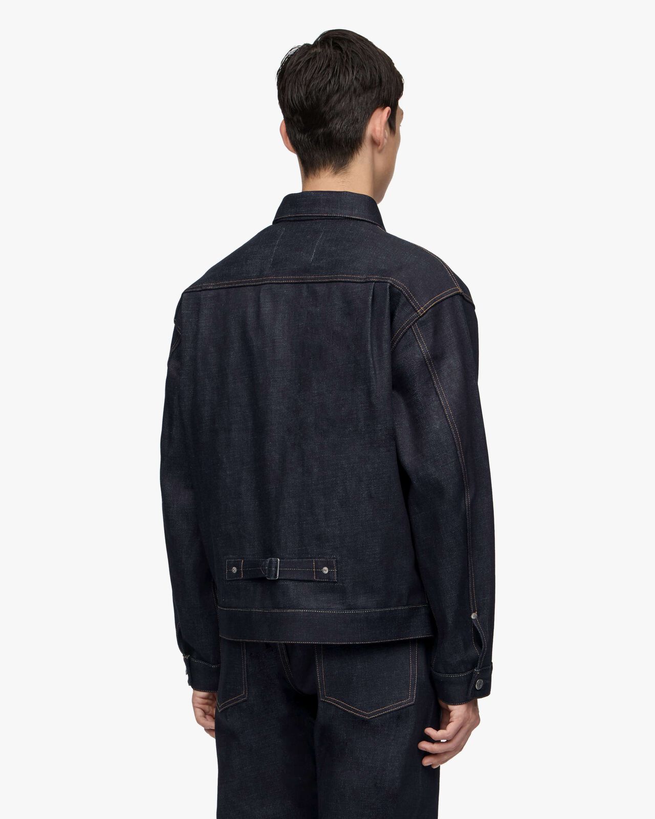 #001 STANDARD DENIM JACKET 14.7oz,Indigo, large image number 2