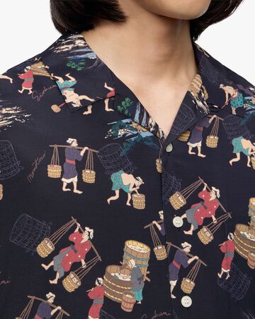 RAYON S/S  SHIRT,BLK, large image number 4