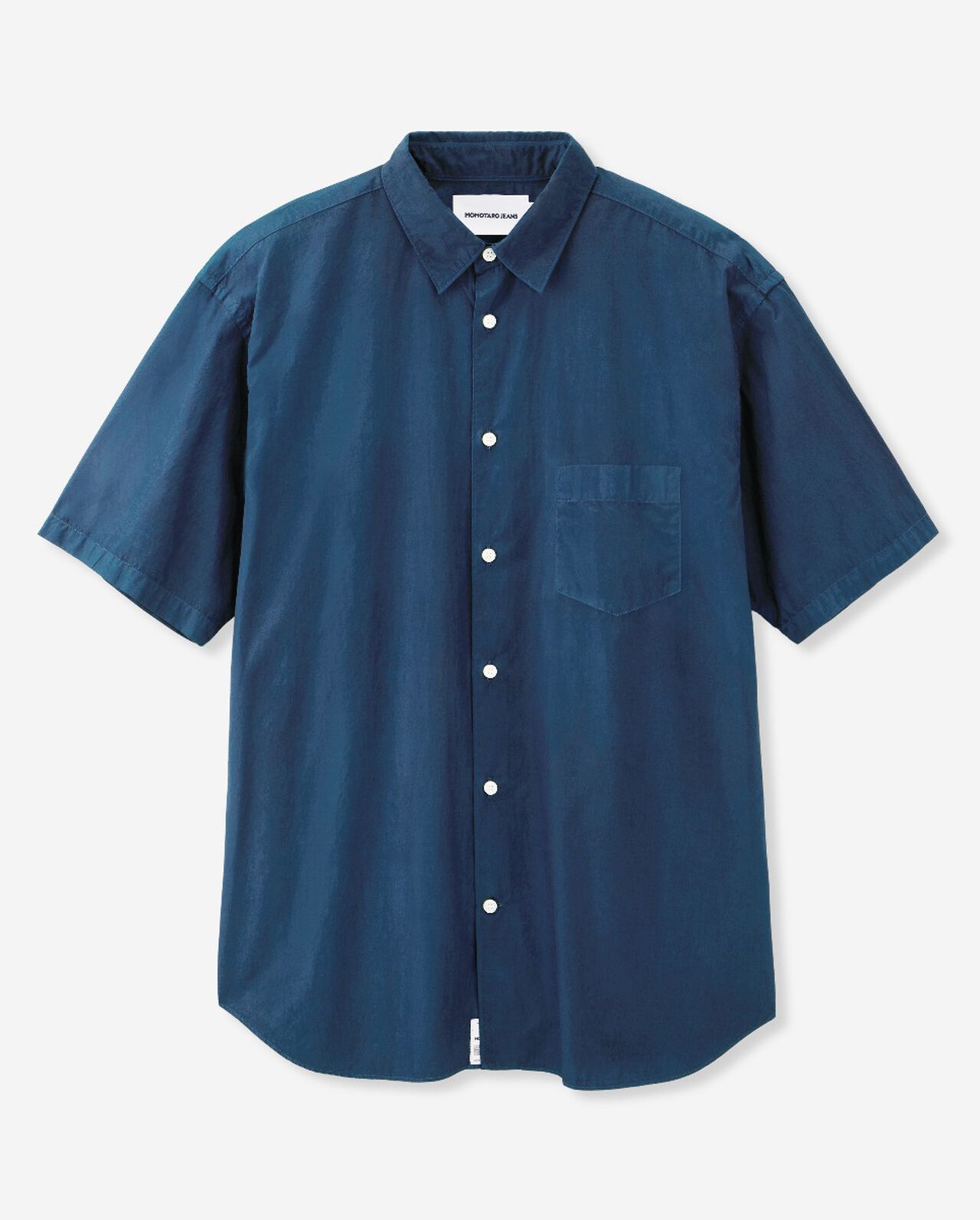 BROAD S/S SHIRT - NATURAL INDIGO,MID, large image number 6