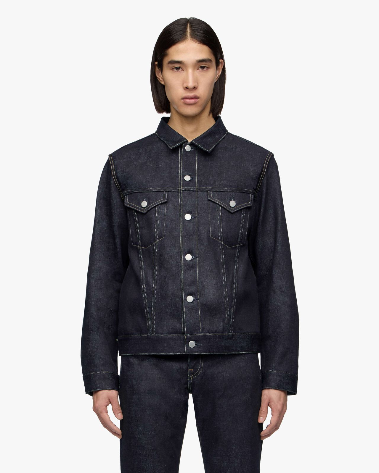 #003 STANDARD DENIM JACKET 14.7oz,Indigo, large image number 0