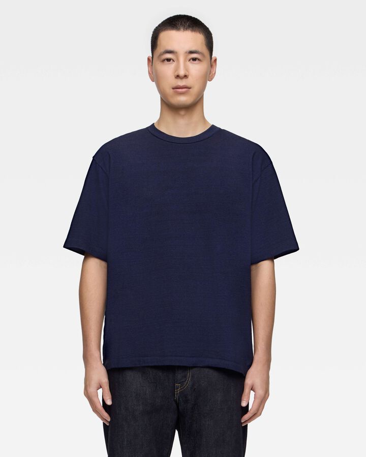 YARN DYED S/S TEE - INDIGO